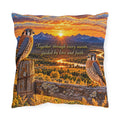 Together Through Every Season Kestrel Outdoor Pillow