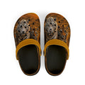 Kids Tiger Print Foam Clogs — Orange Jungle Animal Slip-On Shoes