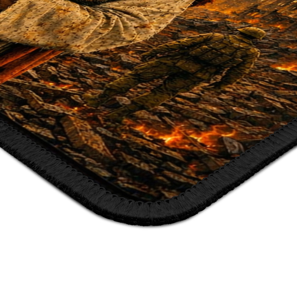 Gaming Mouse Pad — "Where the World Breaks, His Strength Holds" Inspirational Jesus Design