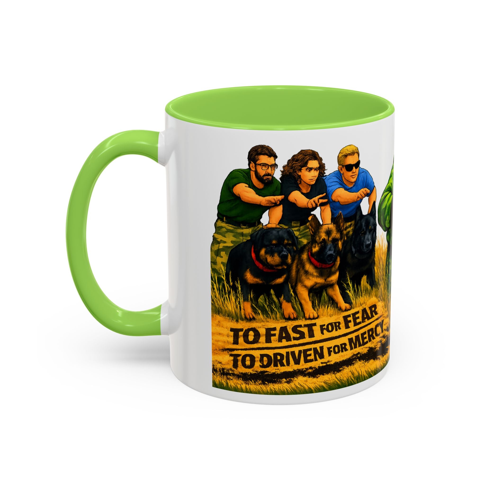 K9 Team Training Day Mug — 'No Fear, No Mercy' Coffee Cup