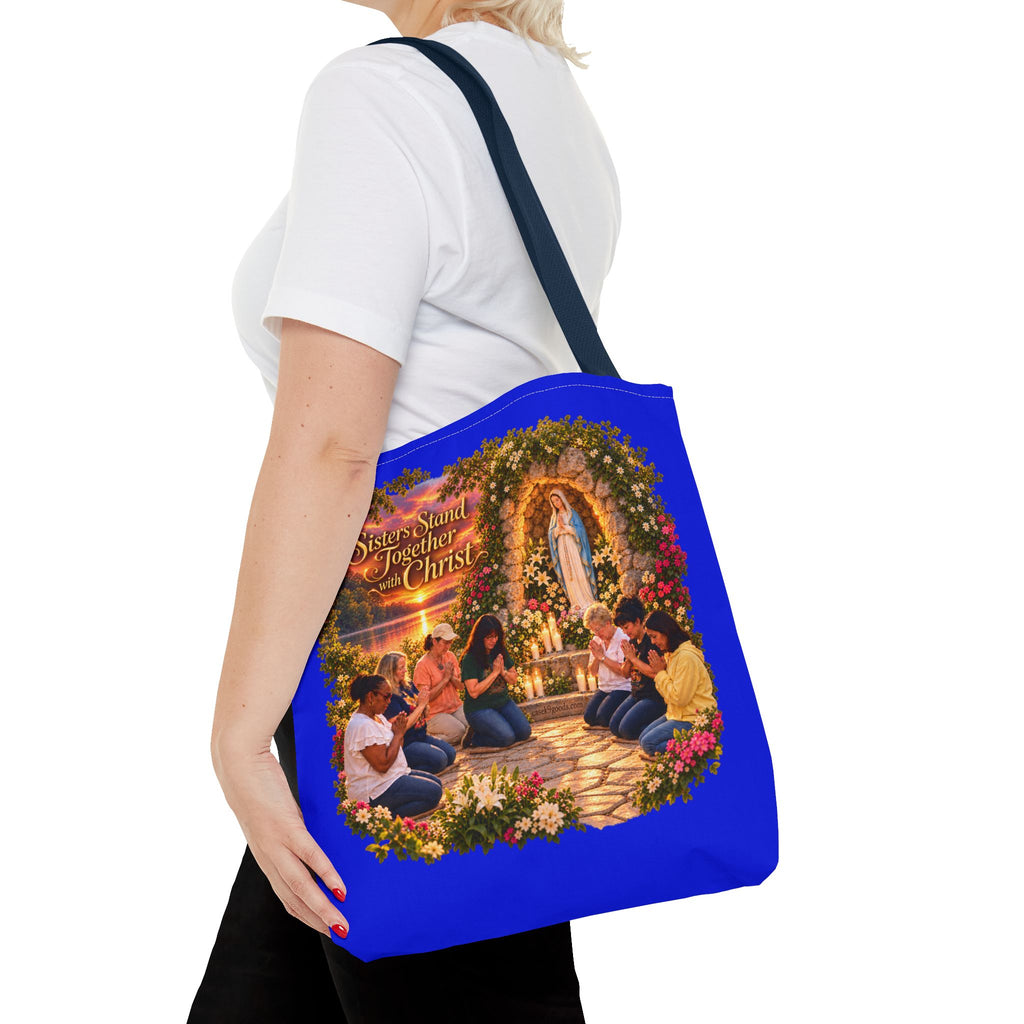 Sisters Standing Together in Christ Religious Christian Tote Bag