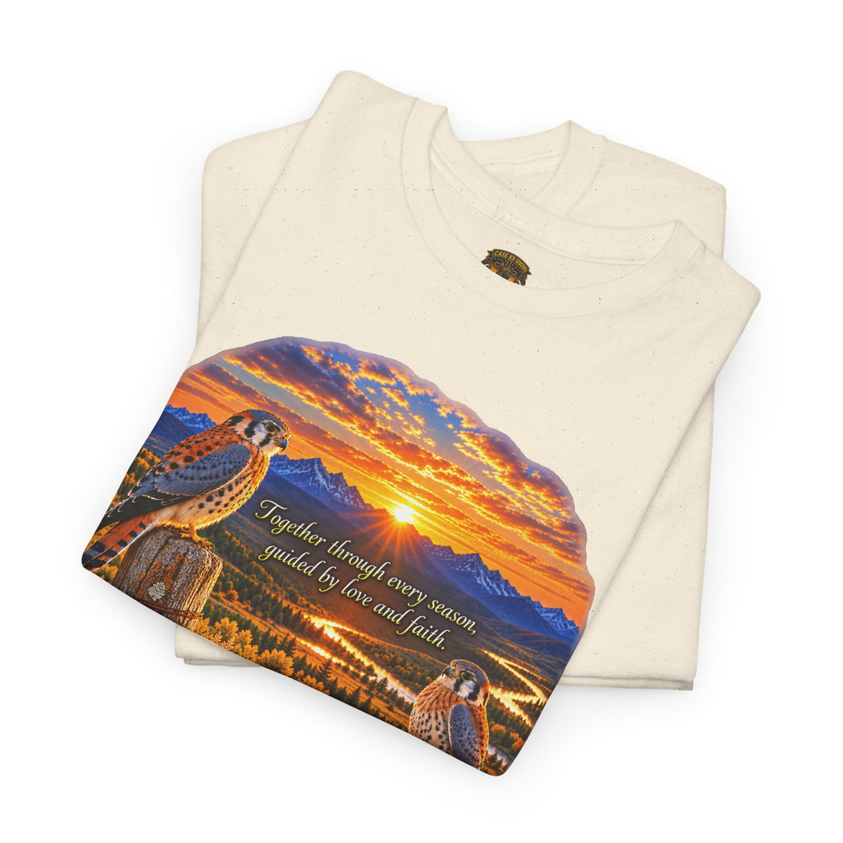 Sunset Mountain Eagle Wildlife T-Shirt