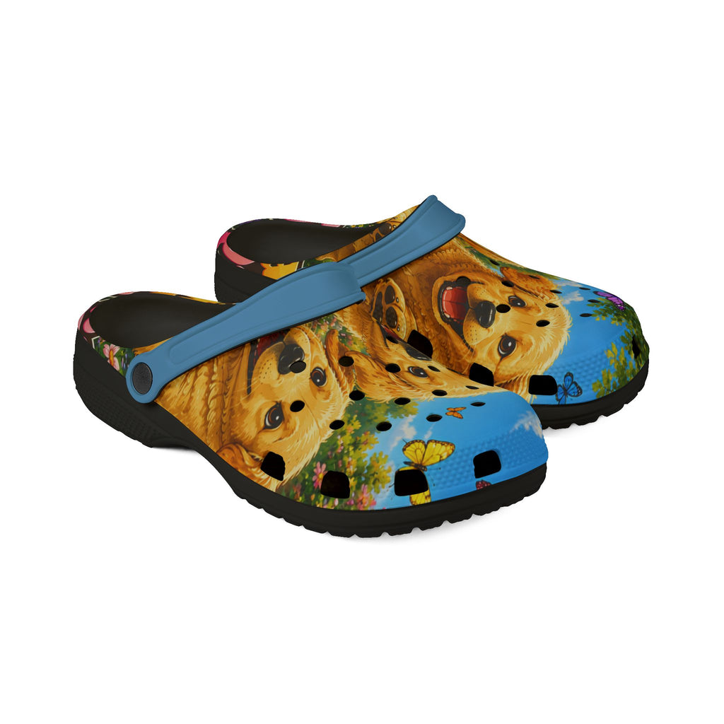 Golden Retriever All-Over Print EVA Clogs — Cute Dog Garden Shoes