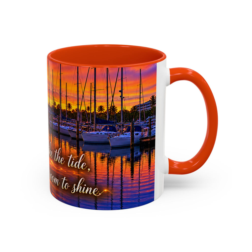 “Inspirational coffee cup” Sunset Marina Mug