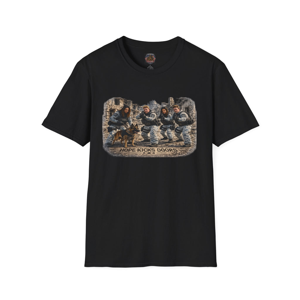 Military K-9 Team T-Shirt — Soldiers & Working Dog Squad Design
