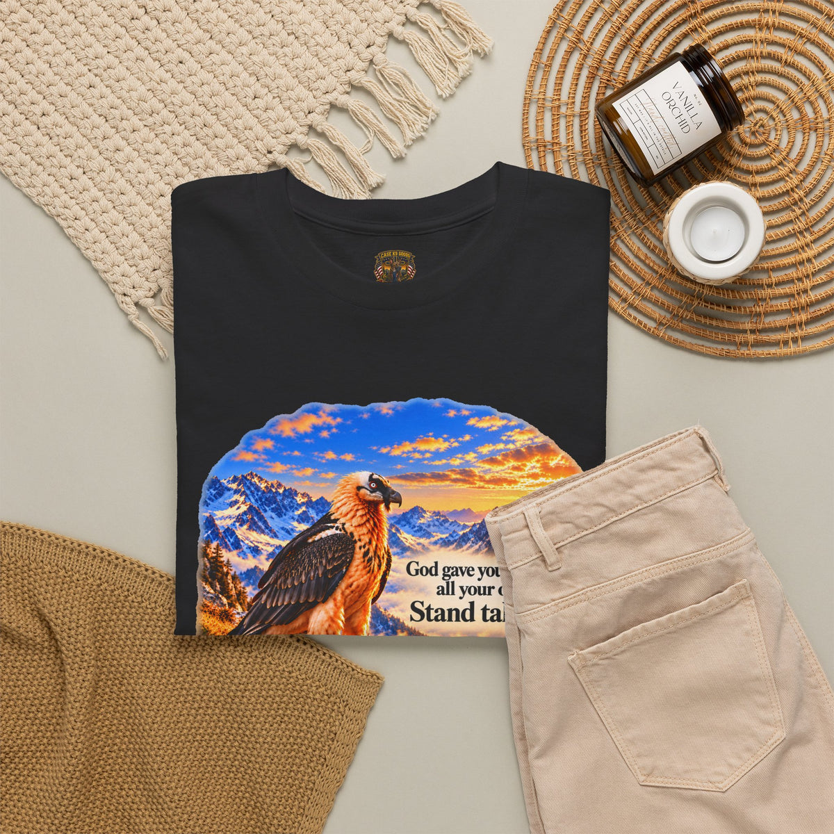 God Gives You a Beauty Eagle Nature Quote T-Shirt