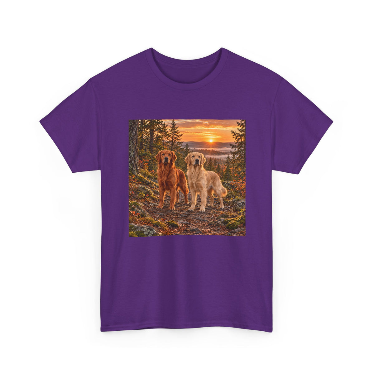 Golden Retriever Sunset Tee