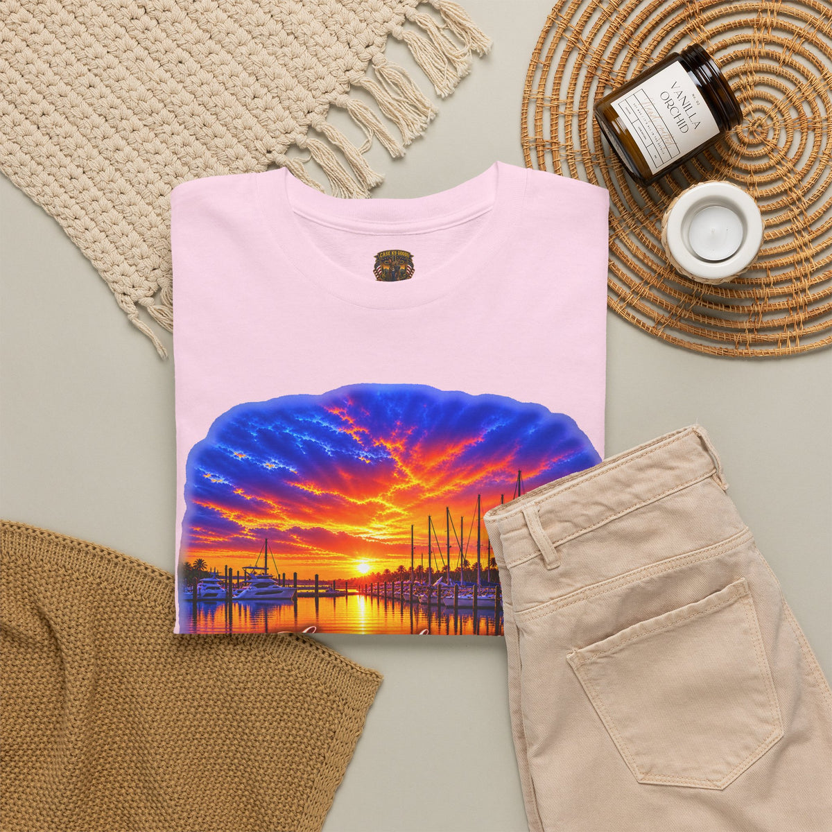 Sunset Harbor Inspirational Quote T-Shirt