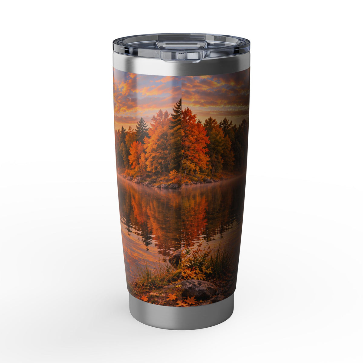 Dutch Shepherd Belguin Malinois Sunset 20oz Tumbler – 'Side by Side Through Every Sunset'