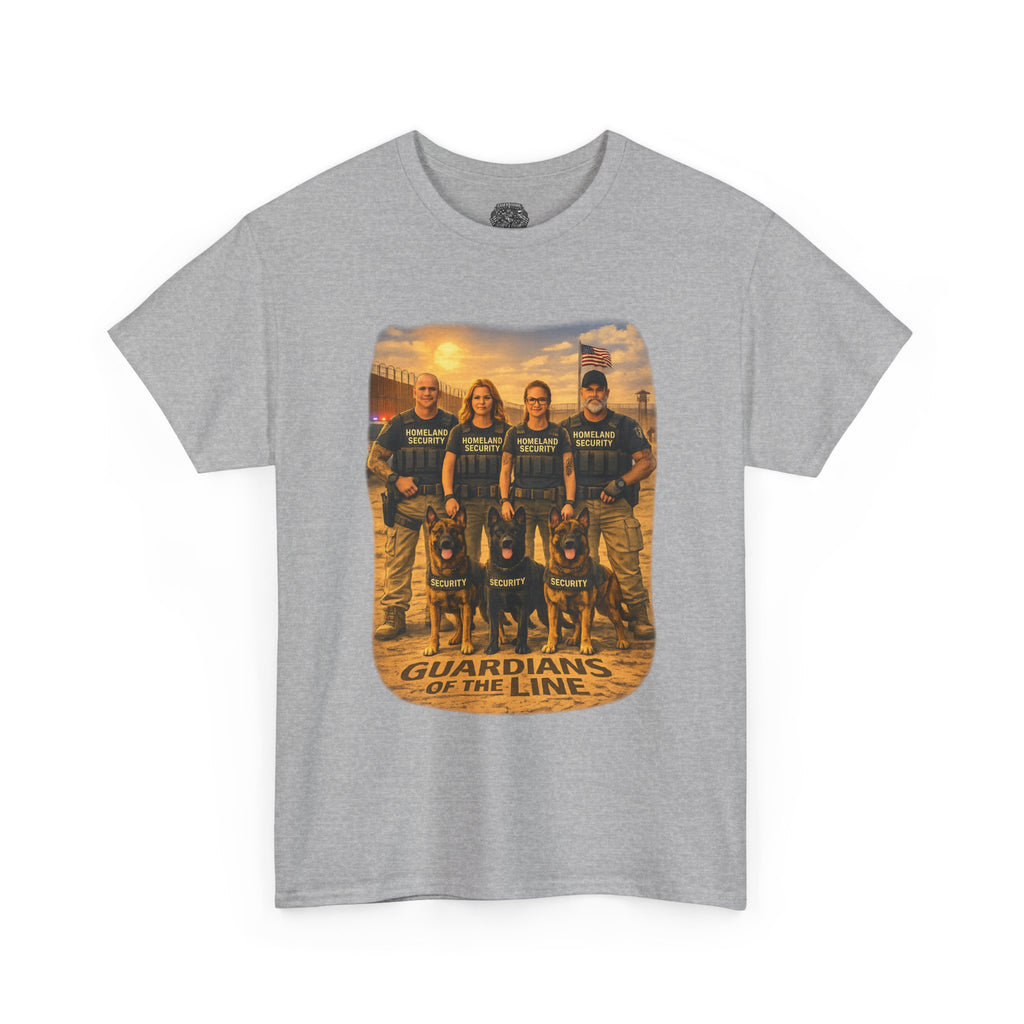 Guardians of the Line Tee – Vintage Military Tribute Graphic T-Shirt