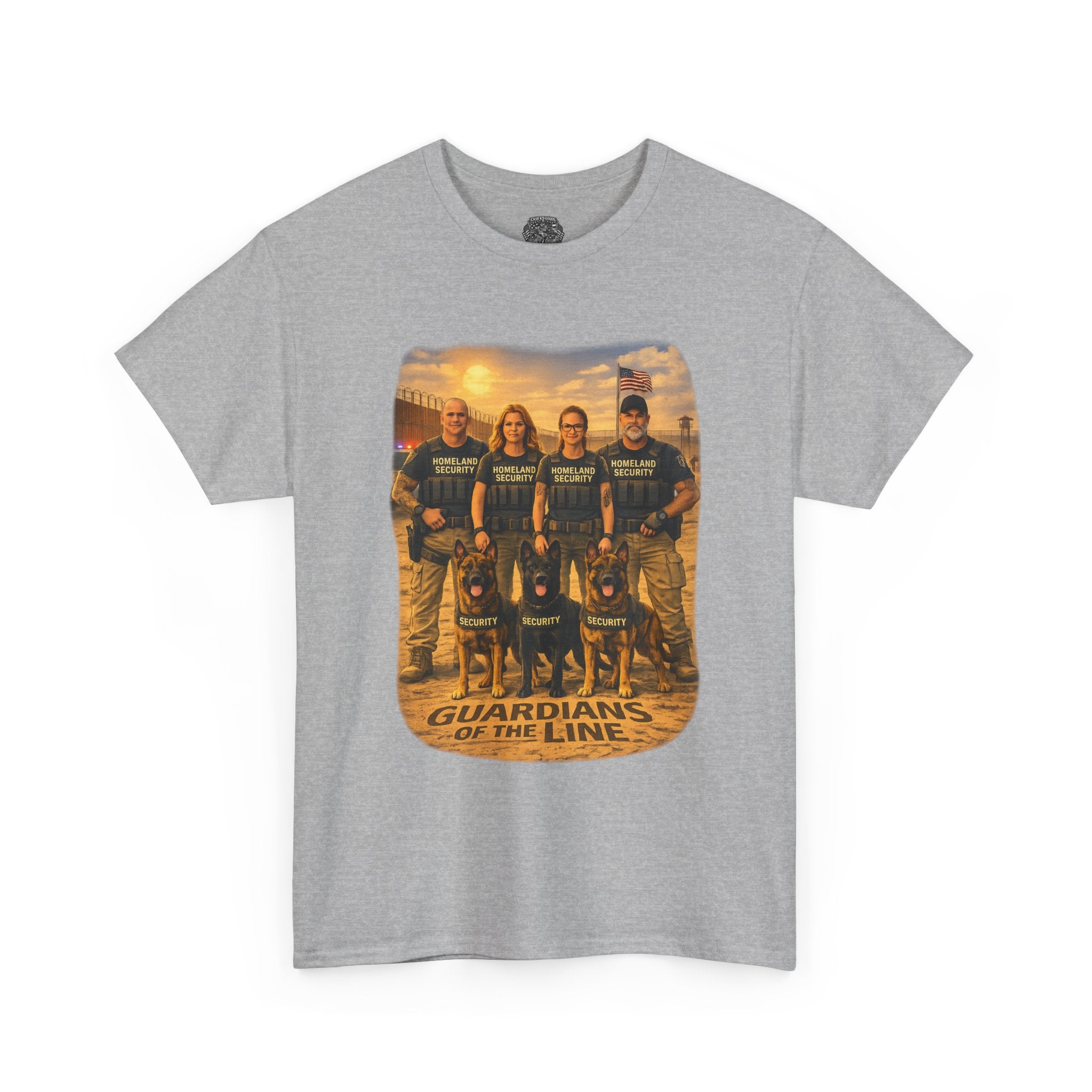 Guardians of the Line Tee – Vintage Military Tribute Graphic T-Shirt