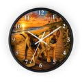 Beach Sunset Malinois K-9 Wall Clock — Cute Puppies Coastal Decor