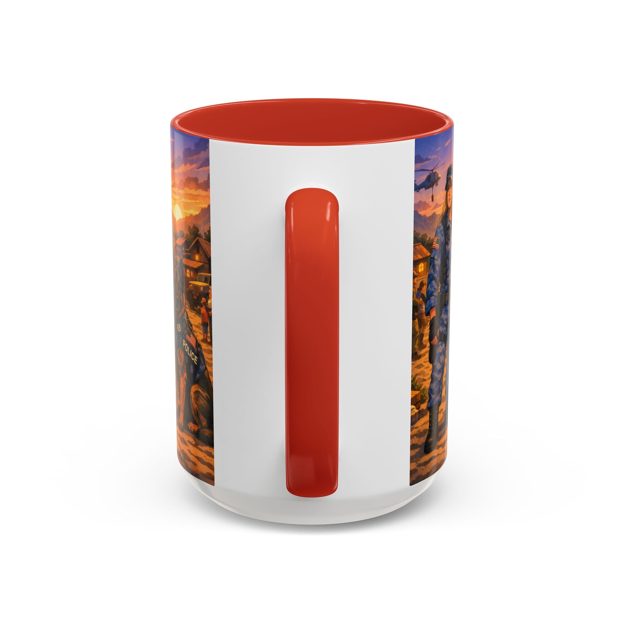 Police K9 Handler Coffee Mug — Tribute Accent Ceramic Mug (11/15oz)