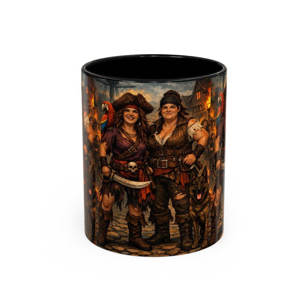 Pirate Family Coffee Mug — Fantasy Buccaneer Artwork 11/15oz