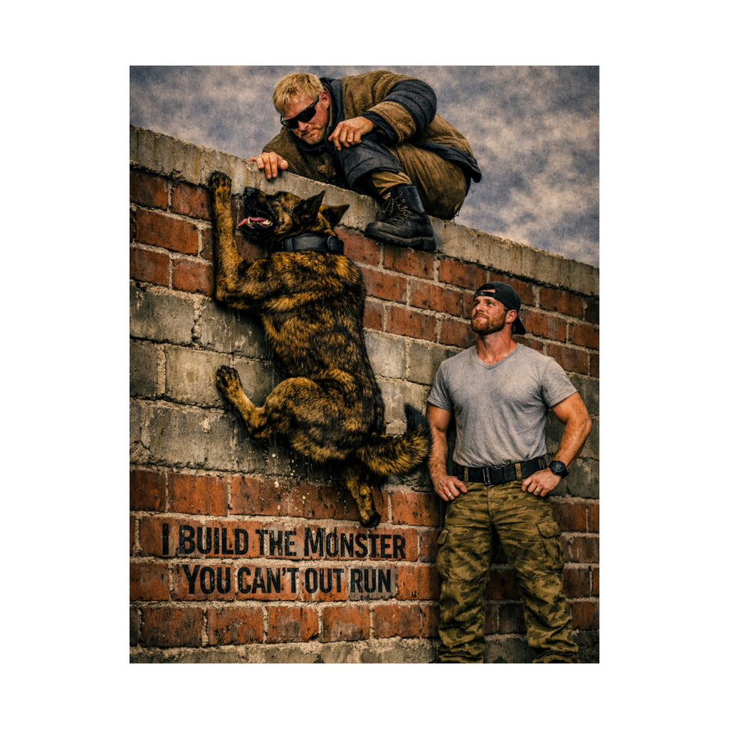 Satin Poster - "Build the Monster You Can't Outrun" Tactical Wall Art