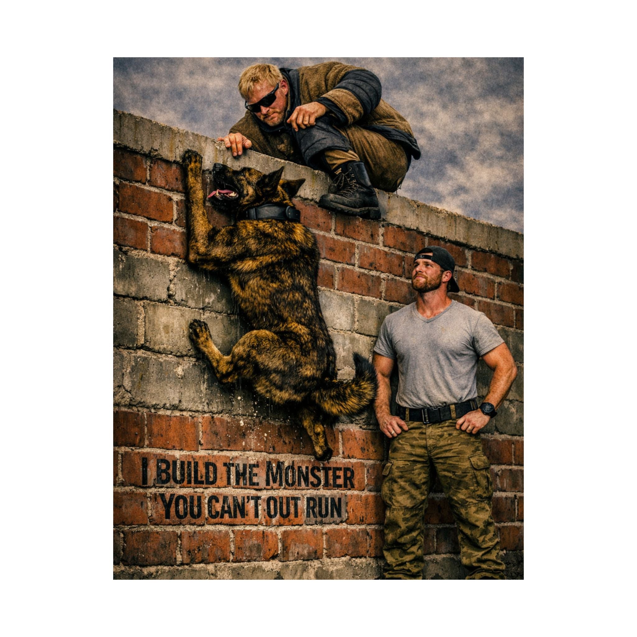 Satin Poster - "Build the Monster You Can't Outrun" Tactical Wall Art