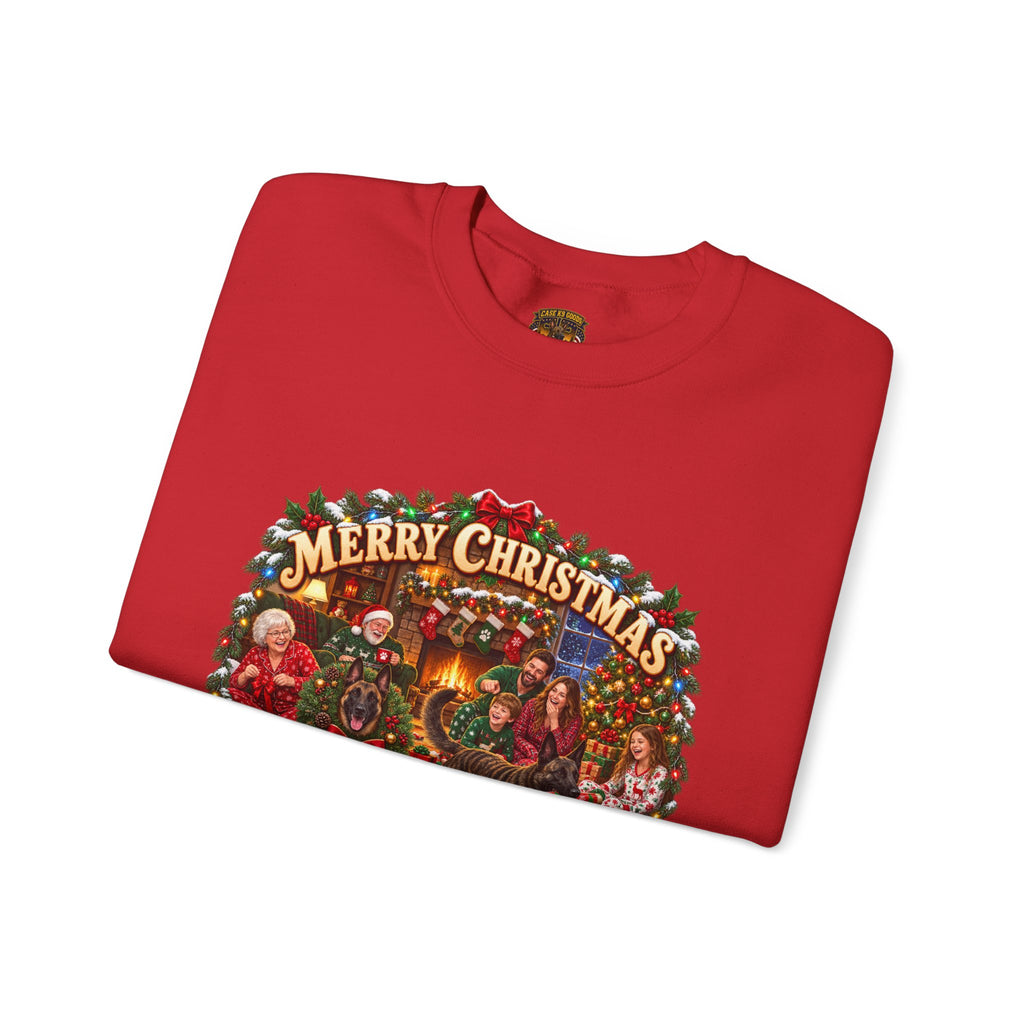 Christmas Sweatshirt — "Merry Christmas the Malinois Dogs Did It" Holiday Crewneck