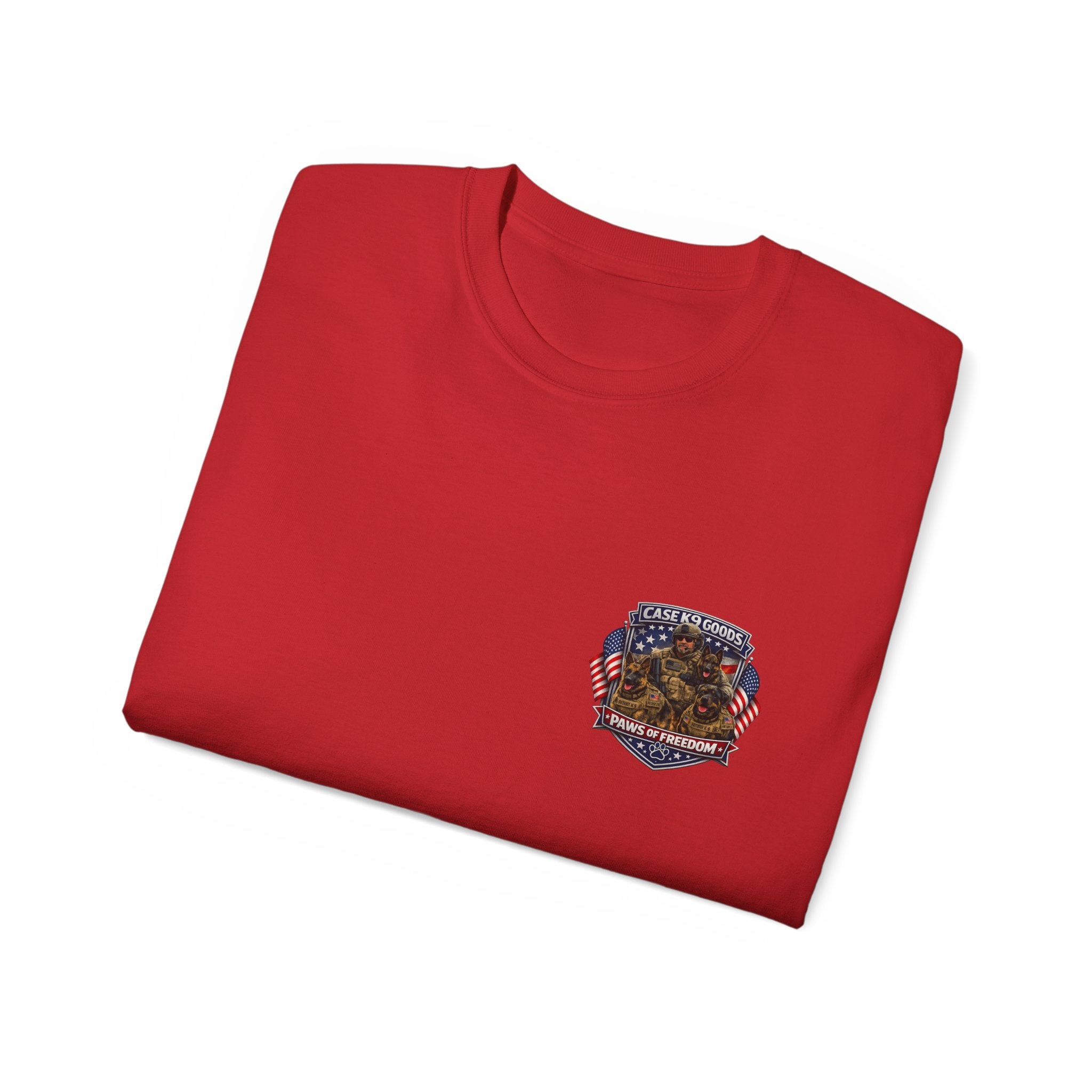 Police K9 Unit Tee — Back Graphic Patrol Officers & German Shepherd Design