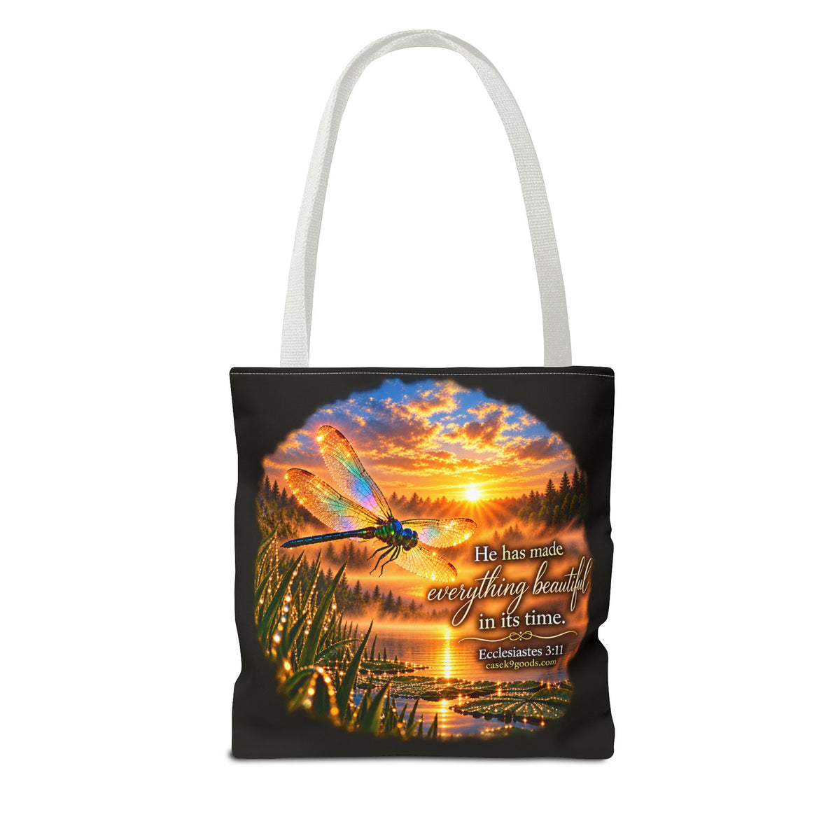 He Has Made Everything Beautiful Tote Bag – Inspirational Nature Sunset Design