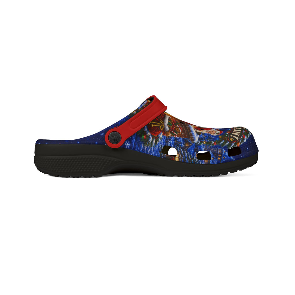 Christmas Santa Clogs – Malinois Dog 'Santa We Can Explain' EVA Foam Slip-Ons