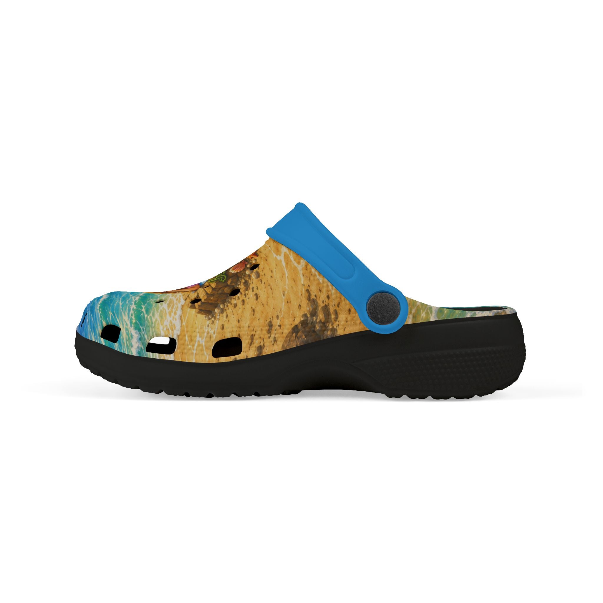 Kids Mermaid Beach EVA Foam Clogs — Colorful Seaside Slip-On Sandals
