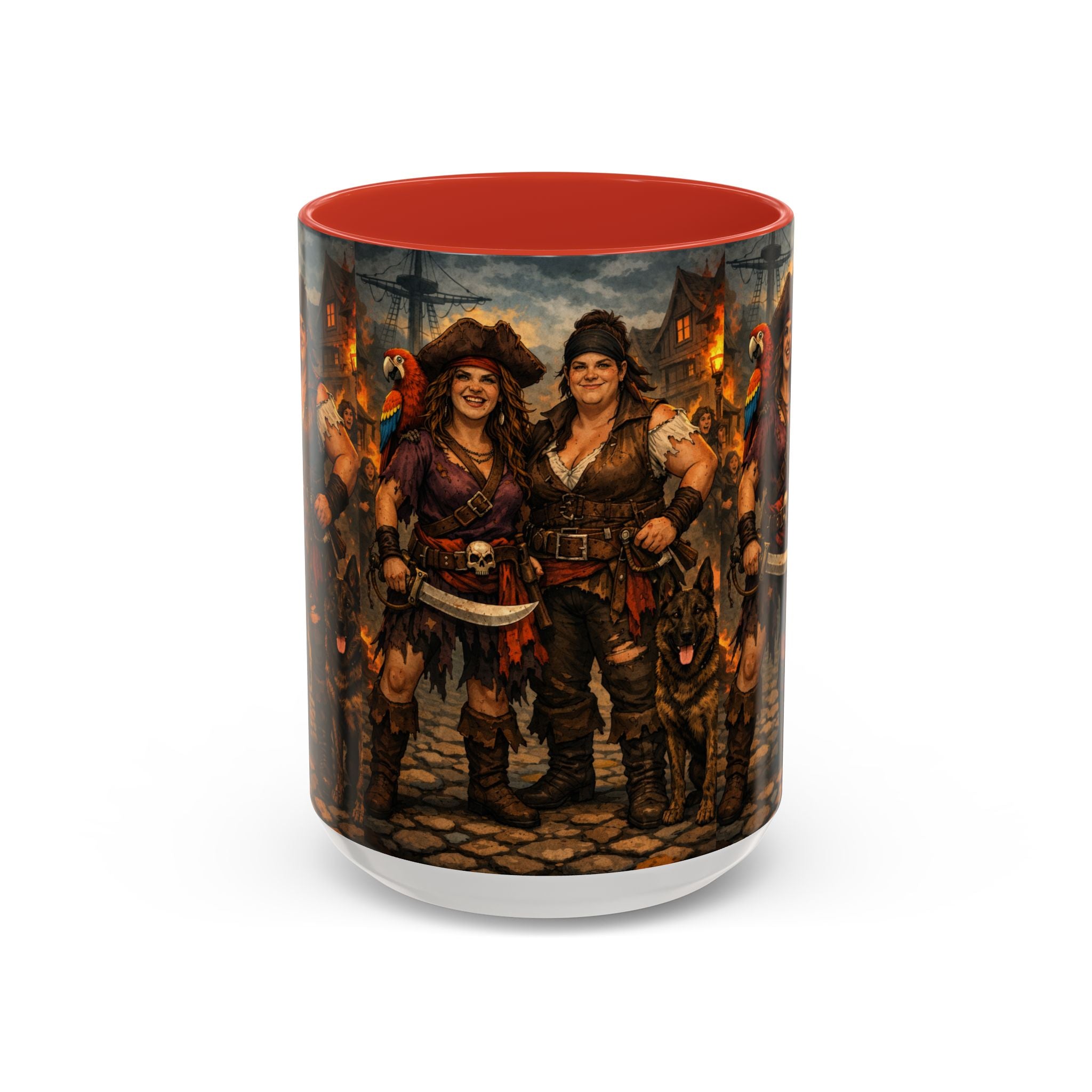 Pirate Family Coffee Mug — Fantasy Buccaneer Artwork 11/15oz