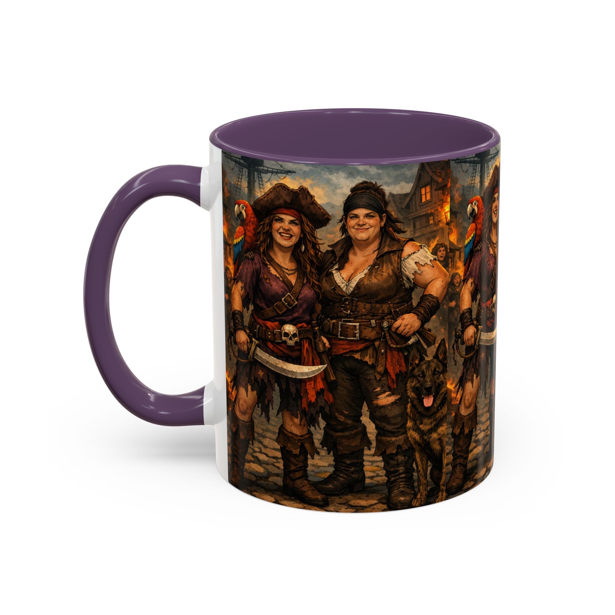Pirate Family Coffee Mug — Fantasy Buccaneer Artwork 11/15oz