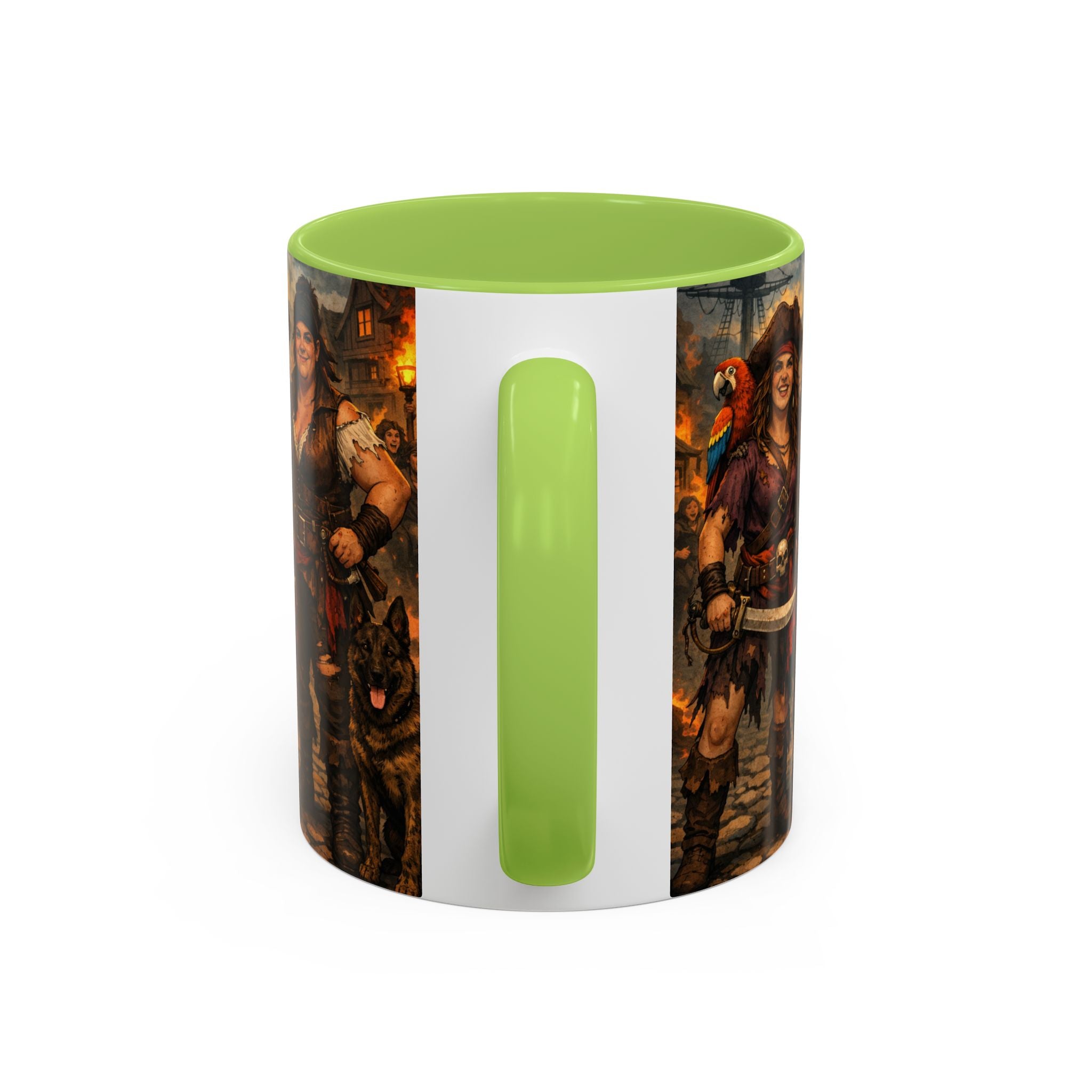 Pirate Family Coffee Mug — Fantasy Buccaneer Artwork 11/15oz