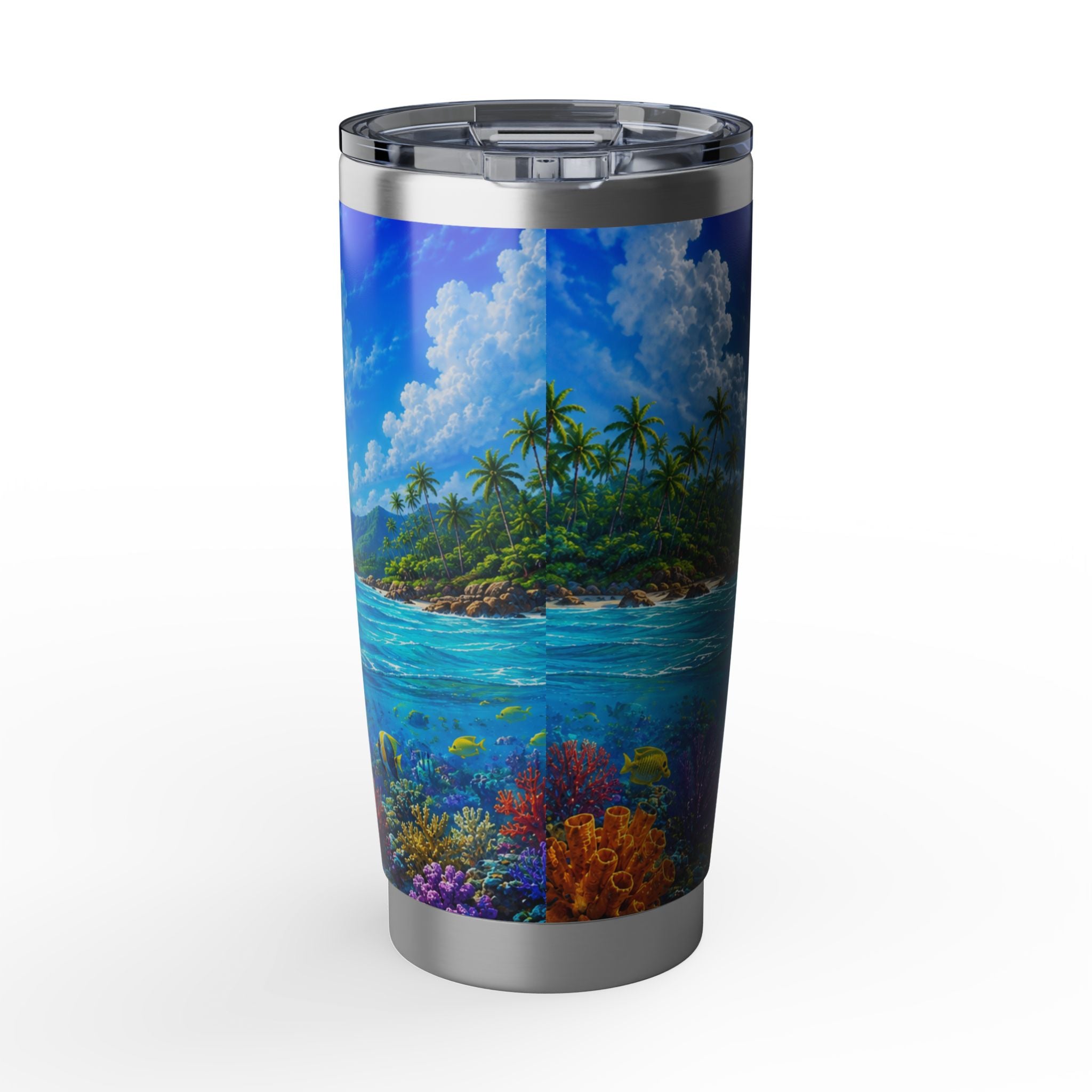 Tumbler — Tropical Marlin Ocean 20oz Stainless Travel Cup