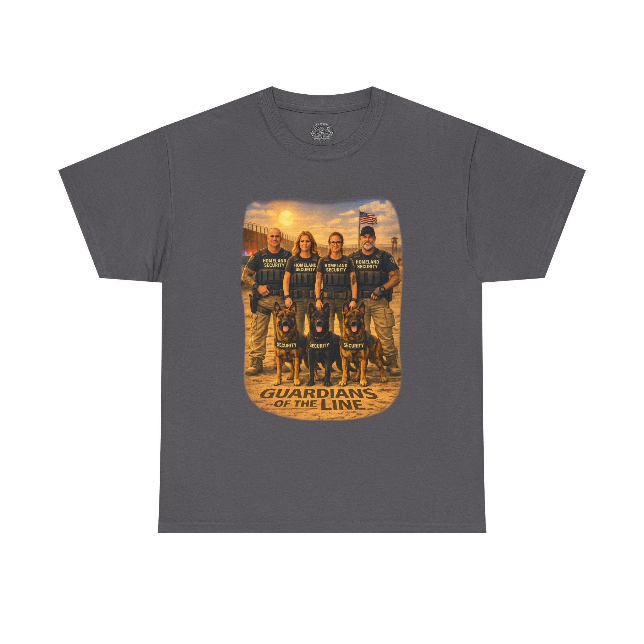 Guardians of the Line Tee – Vintage Military Tribute Graphic T-Shirt