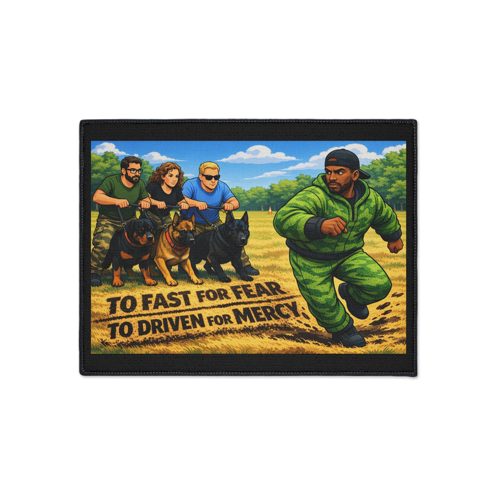 Heavy-Duty Floor Mat — "Too Fast for Fear, Too Driven for Mercy" K-9 Tactical Entry Rug