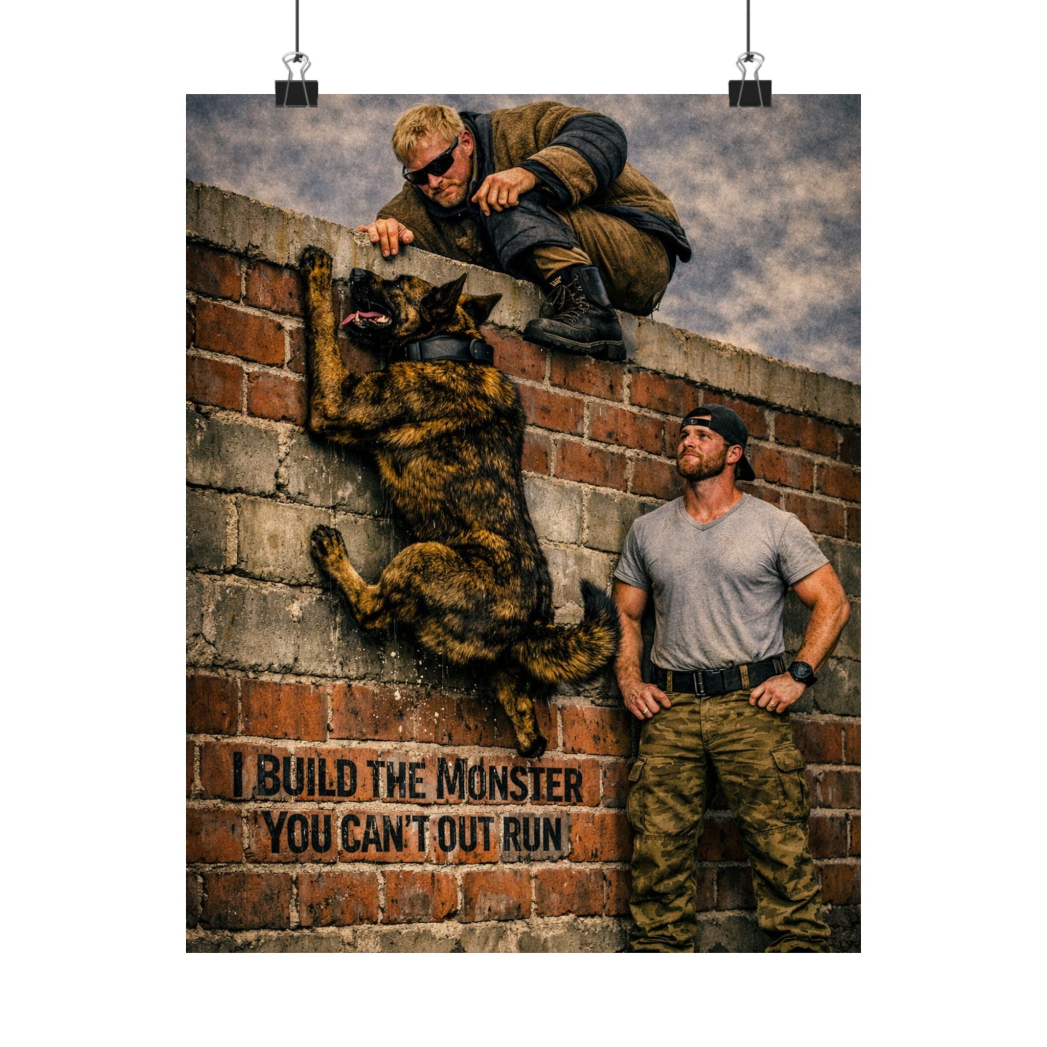 Satin Poster - "Build the Monster You Can't Outrun" Tactical Wall Art