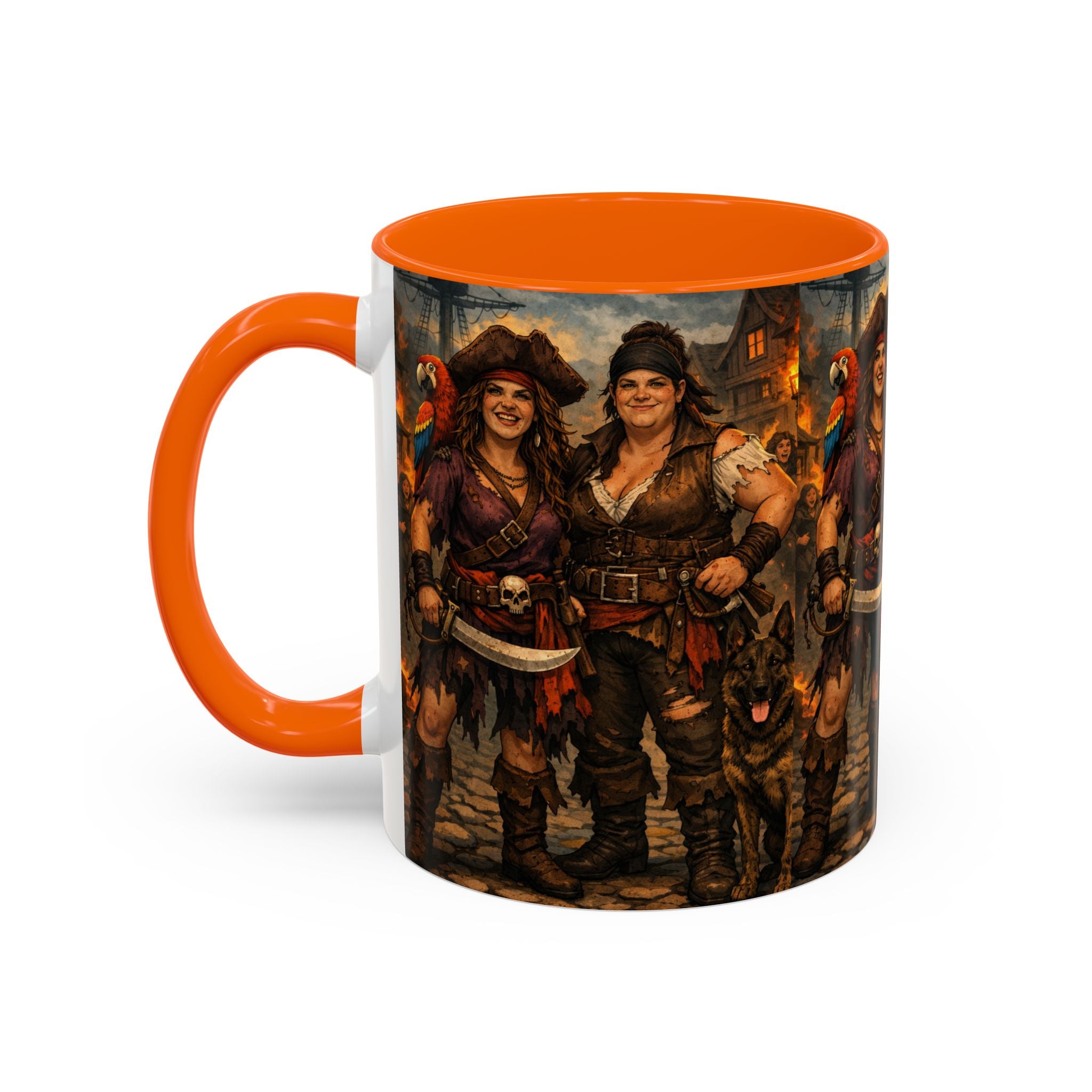 Pirate Family Coffee Mug — Fantasy Buccaneer Artwork 11/15oz
