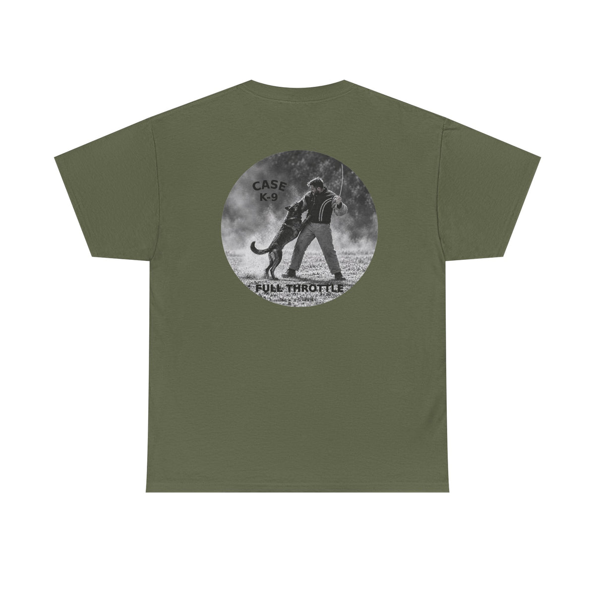 K9 Handler Tee – CASE K-9 “Full Throttle” Vintage Dog Unit T-Shirt