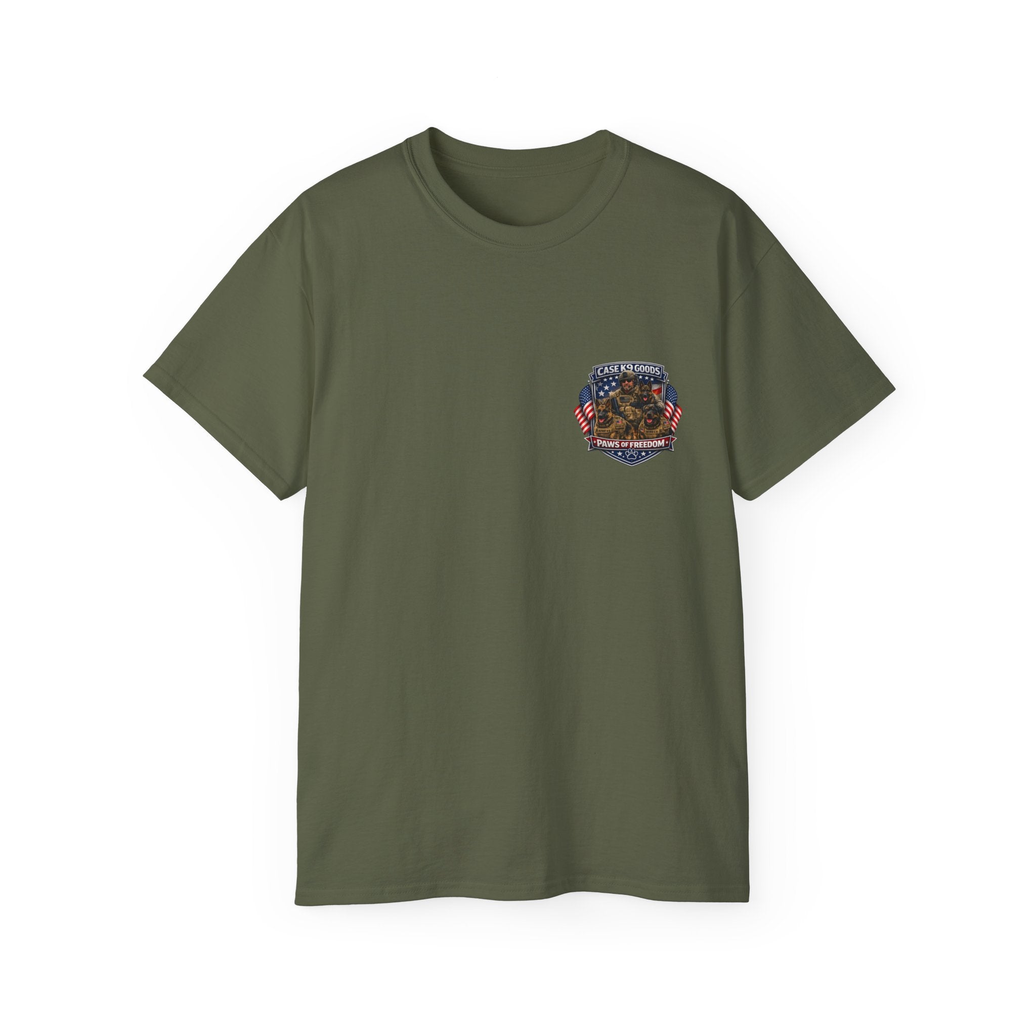 Police K9 Unit Tee — Back Graphic Patrol Officers & German Shepherd Design