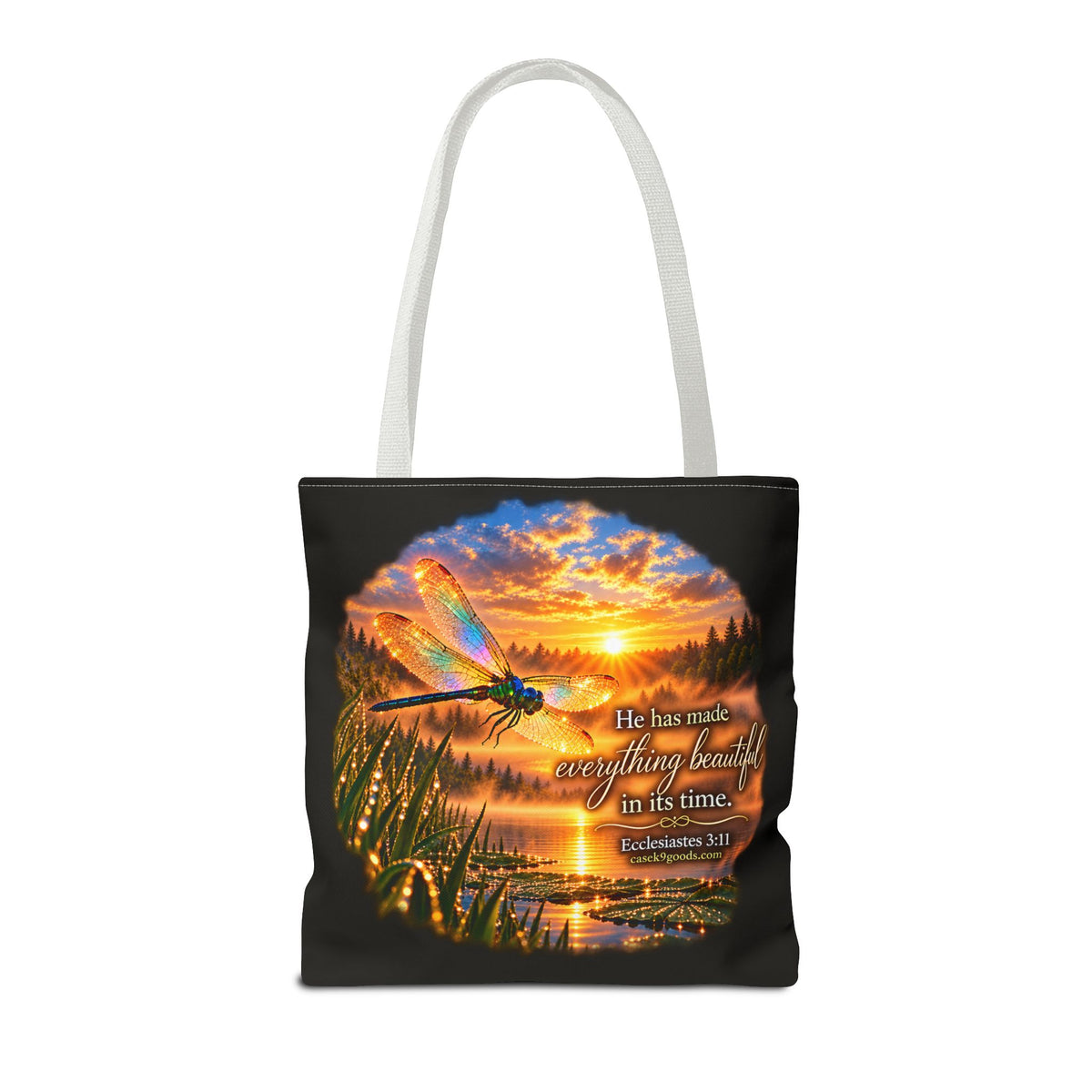 He Has Made Everything Beautiful Tote Bag – Inspirational Nature Sunset Design