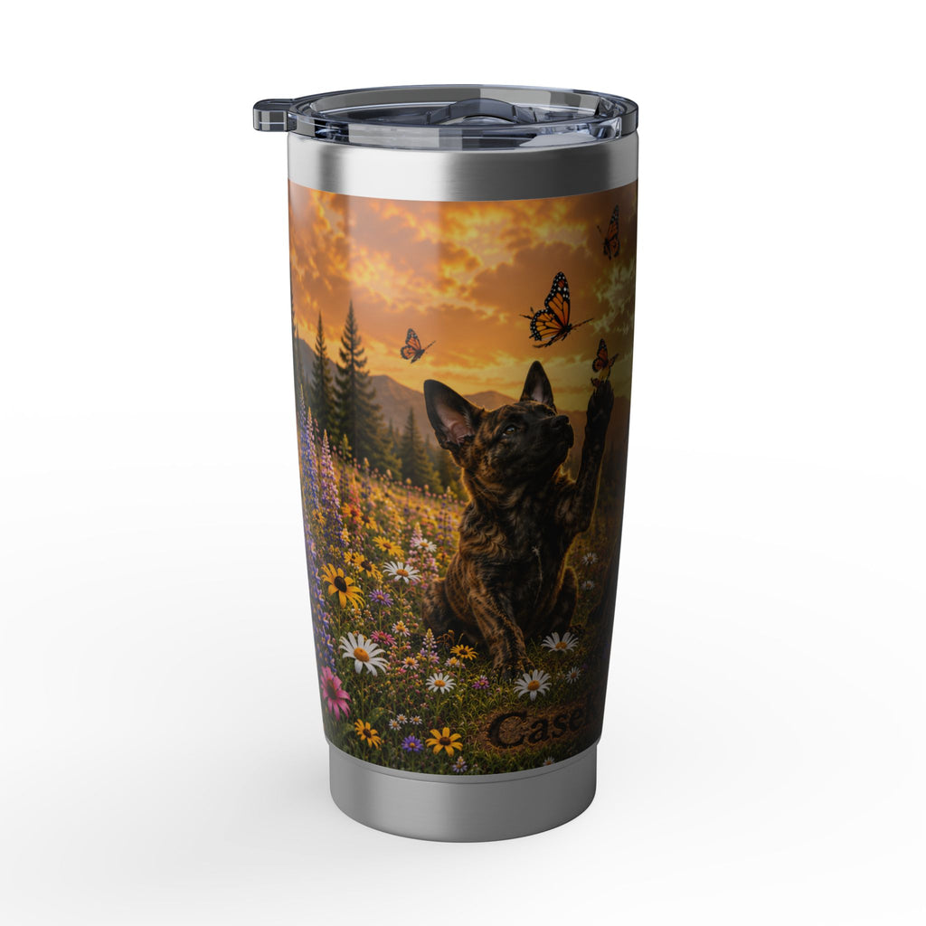 Dutch Shepherd Puppy Meadow Vagabond 20oz Tumbler