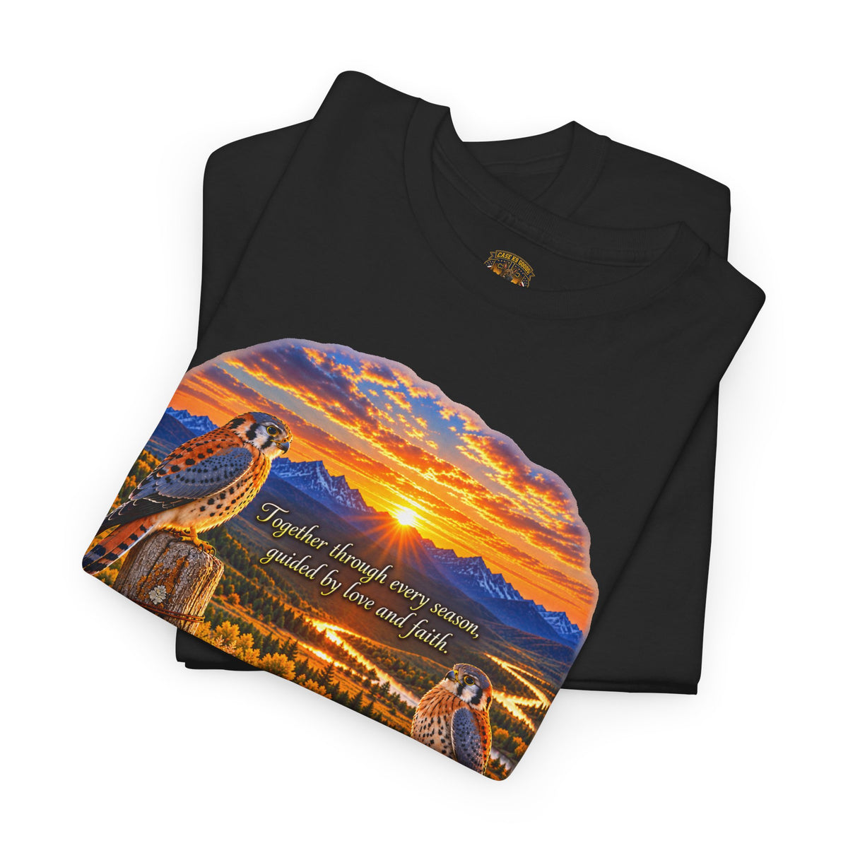 Sunset Mountain Eagle Wildlife T-Shirt