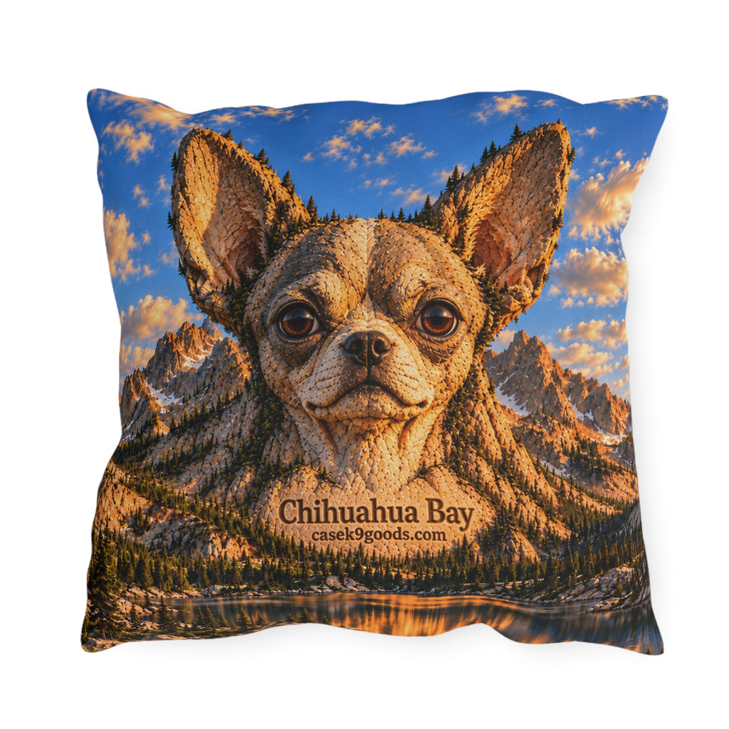 Chihuahua Bay Outdoor Pillow