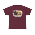 Dog Sledding Sunset T‑Shirt — Winter Adventure Snow Husky Tee