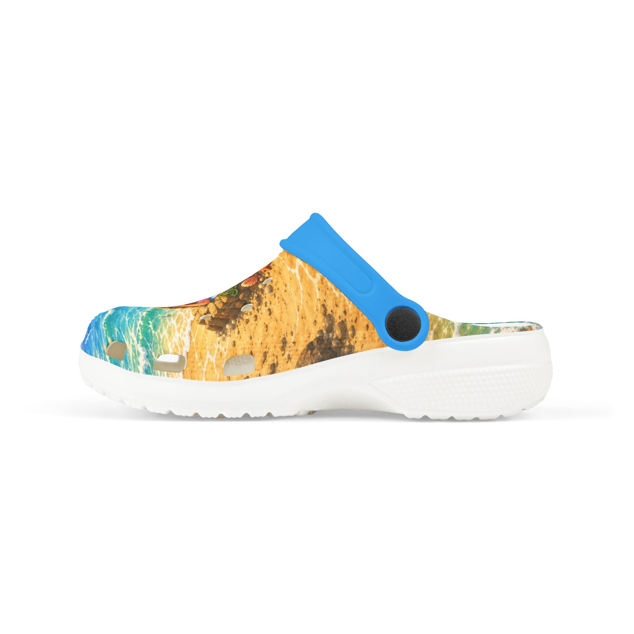 Kids Mermaid Beach EVA Foam Clogs — Colorful Seaside Slip-On Sandals