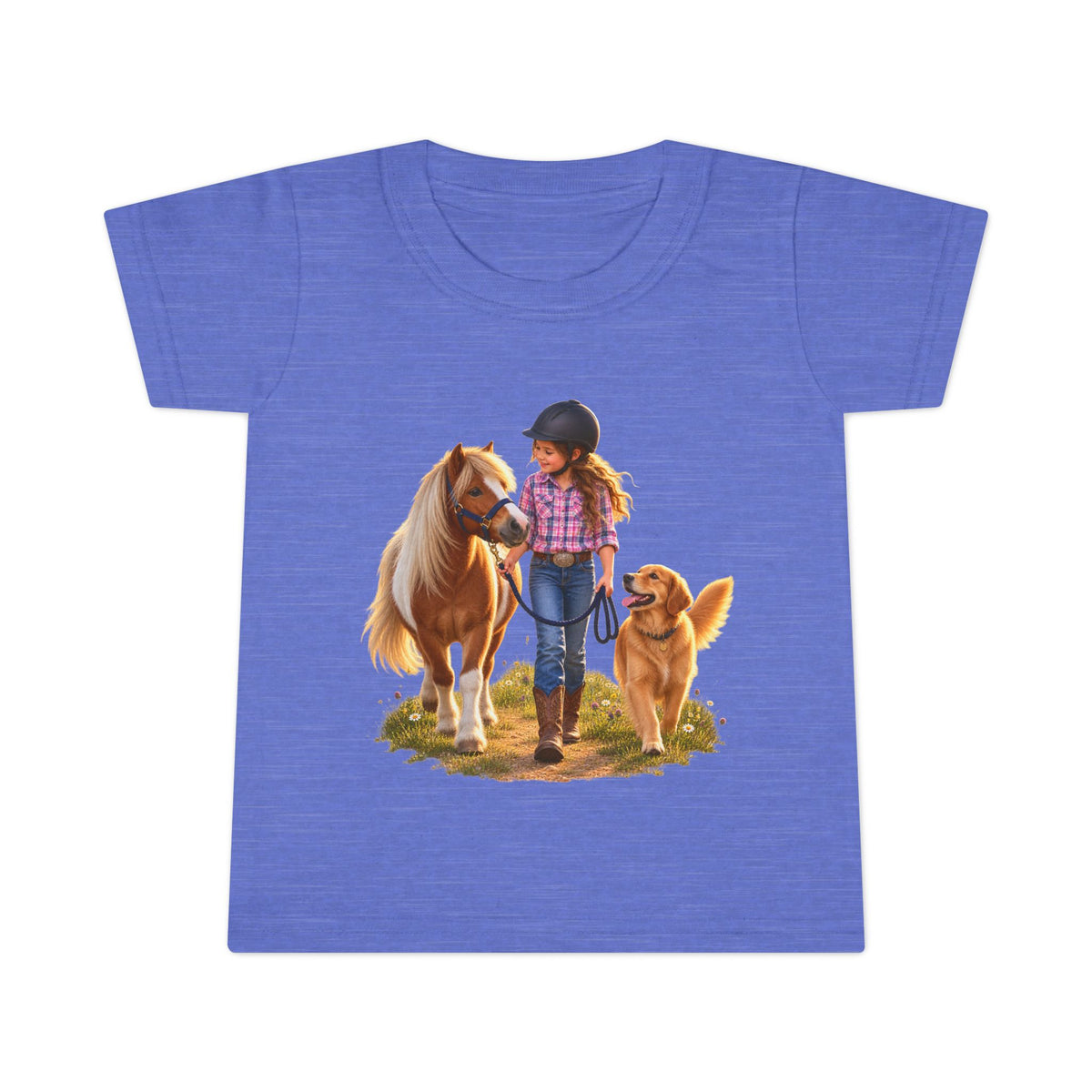 Toddler Horse & Dog Tee — Little Rider Graphic T-Shirt