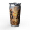 Still Wild at Heart Tumbler — 20oz Sunset Horse Rider Travel Mug