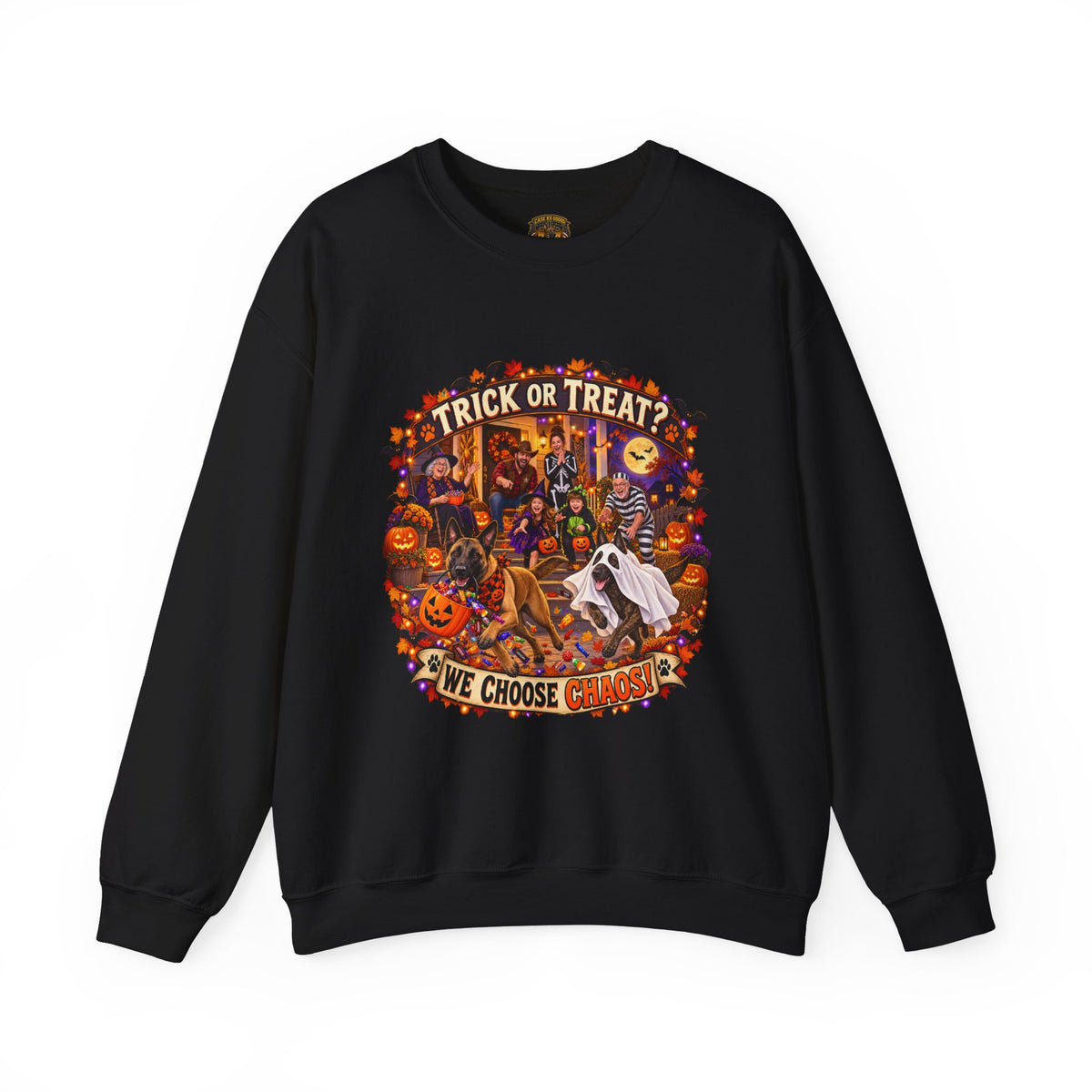Thankful for This Crazy Pack Sweatshirt – Thanksgiving Dog Crewneck