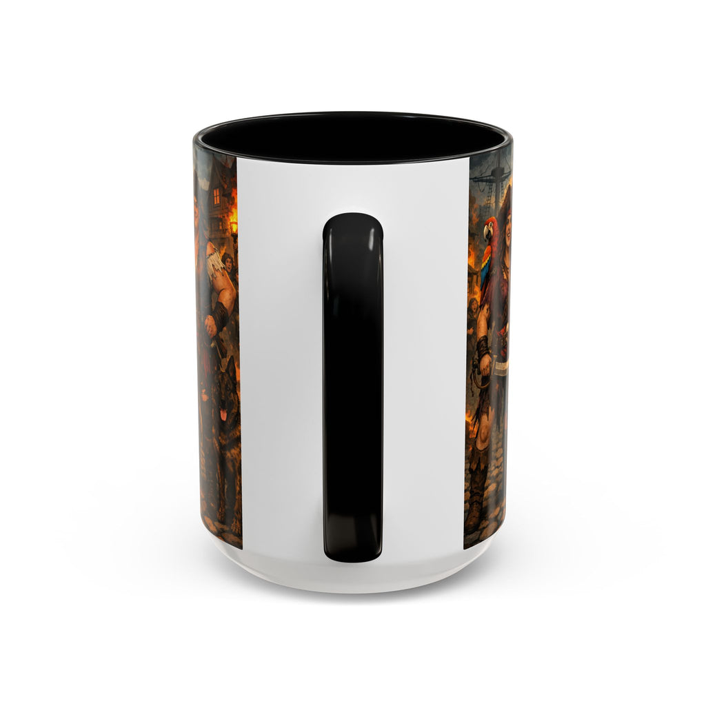 Pirate Family Coffee Mug — Fantasy Buccaneer Artwork 11/15oz