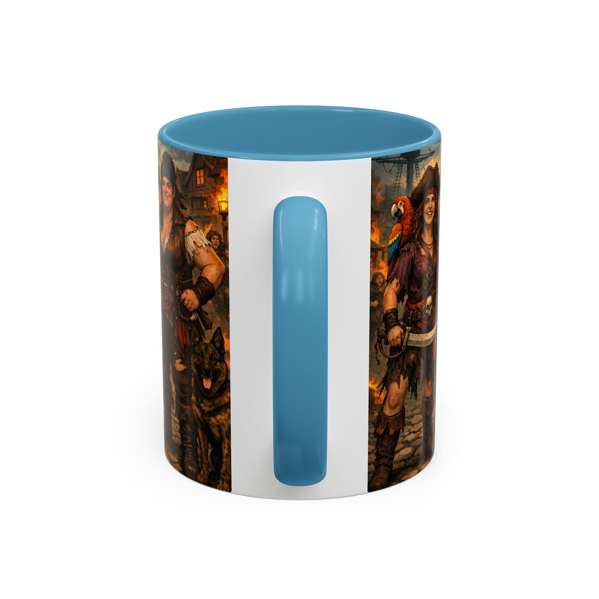Pirate Family Coffee Mug — Fantasy Buccaneer Artwork 11/15oz