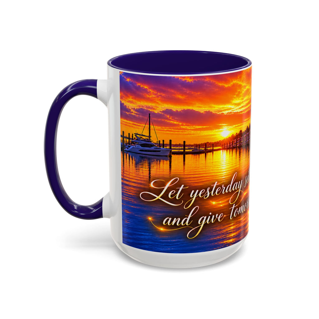 “Inspirational coffee cup” Sunset Marina Mug