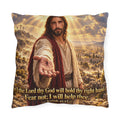 Outdoor Pillow — Isaiah 41:13 Jesus Outreach Decorative Throw Pillow