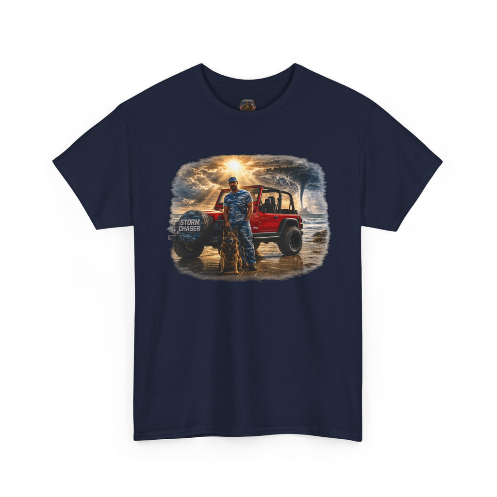 Storm Chaser Sunset T-Shirt — Off-Road Camping Adventure Graphic Tee