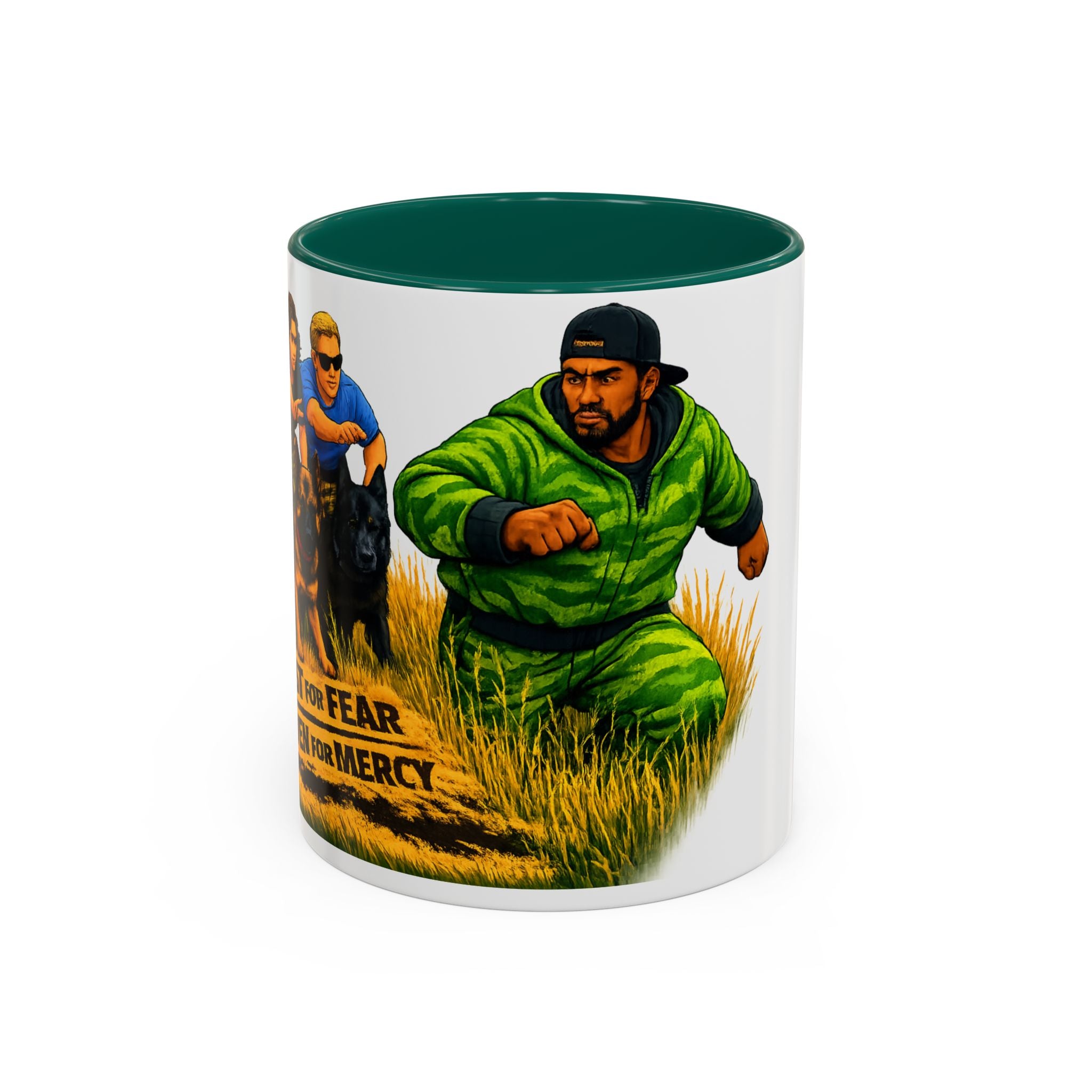 K9 Team Training Day Mug — 'No Fear, No Mercy' Coffee Cup